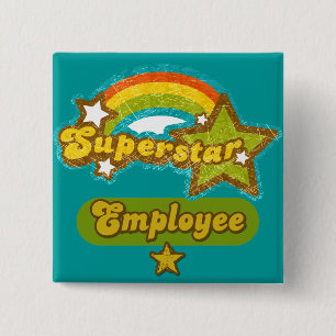 Superstar Employee Pinback Button