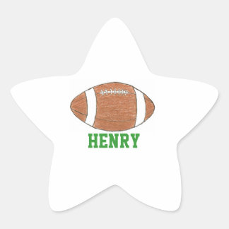 Superstar football name sticker