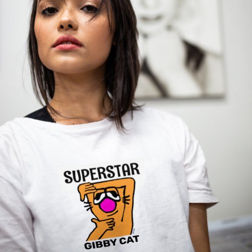 SUPERSTAR FUNNY GIBBY CAT T_Shirts