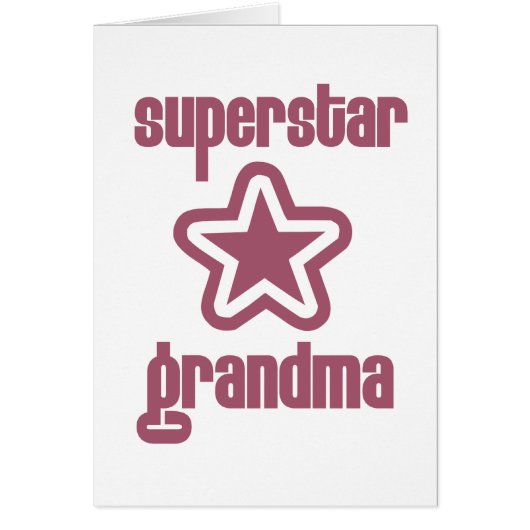 Superstar Grandma Cards (Front)