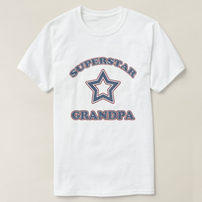 Superstar Grandpa T-Shirt (Design Front)