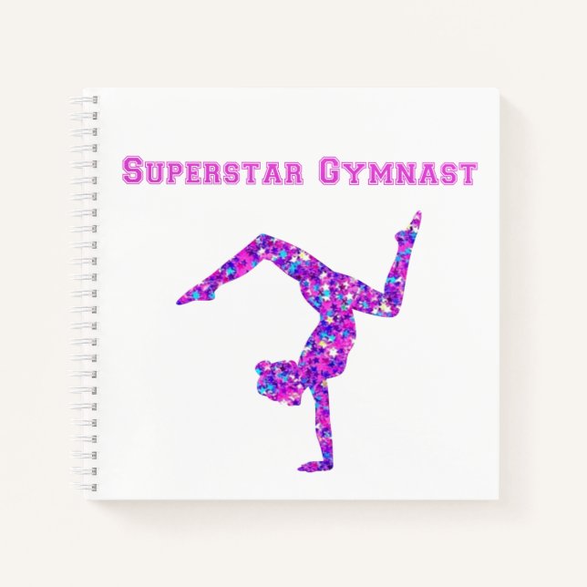 Superstar Gymnast Spiral Notebook (Front)