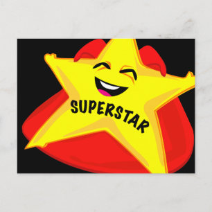superstar humorous postcard! postcard