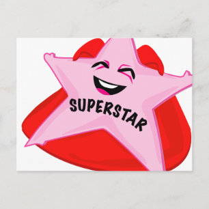 superstar humorous postcard! postcard