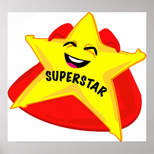superstar humorous poster! poster (Front)