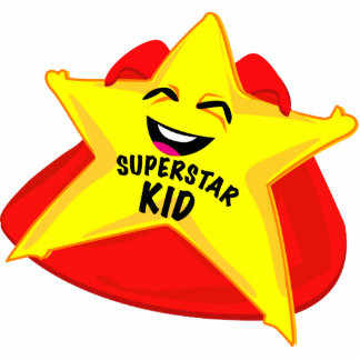 superstar kid funny photo sculpture! cutout