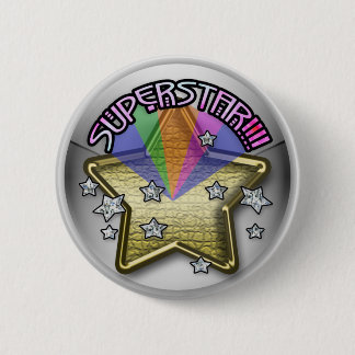 superstar kid pinback button
