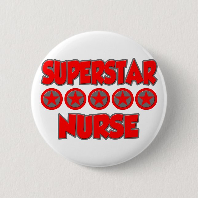 Superstar Nurse Button (Front)