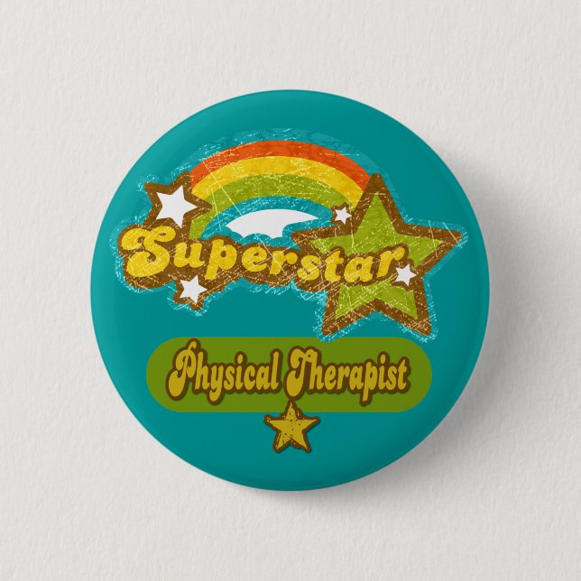 Superstar Physical Therapist Button (Front)