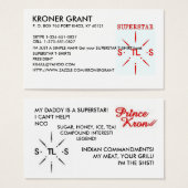 SUPERSTAR PROMOTIONS. (Front & Back)