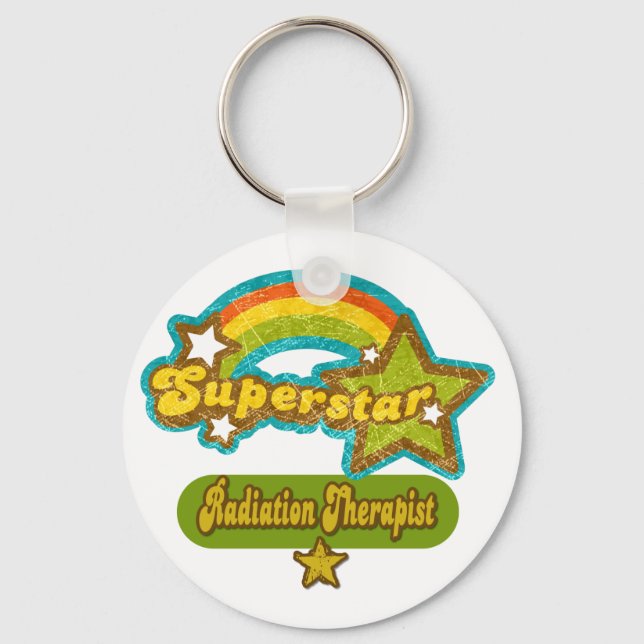 Superstar Radiation Therapist Keychain (Front)