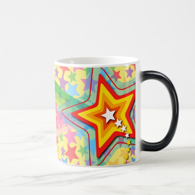 Superstar Rainbow Colorful Custom Gift Mug (Right)