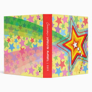 Superstar Rainbow Photo Album Scrapbook 3 Ring Binder