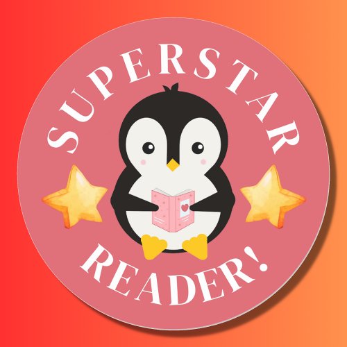 Superstar Reader Teacher Rewards Sticker