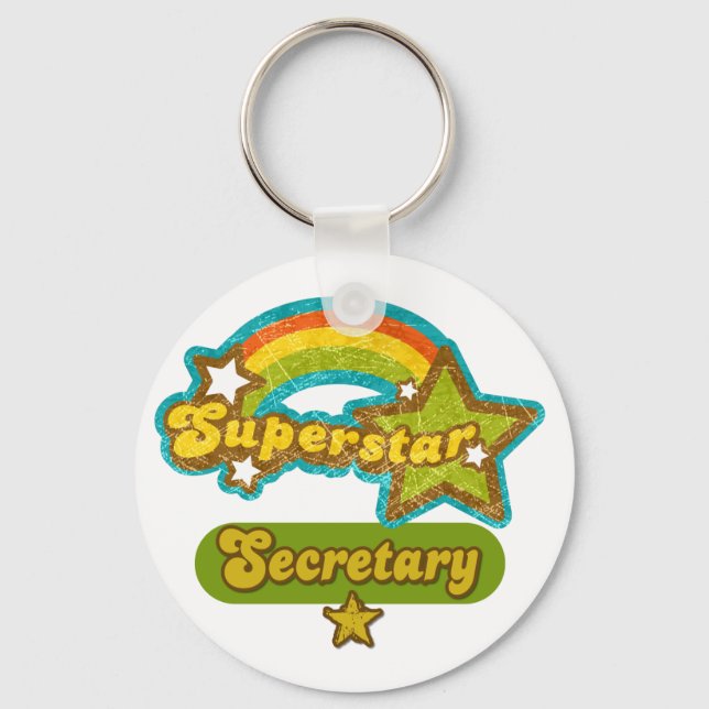 Superstar Secretary Keychain (Front)