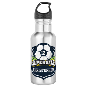 Superstar Soccer Kids Stainless Steel Water Bottle