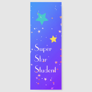 SuperStar Student with Stars Bookmarks