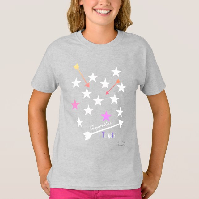 Superstar Targets Stars Arrows Funky T-Shirt (Front)