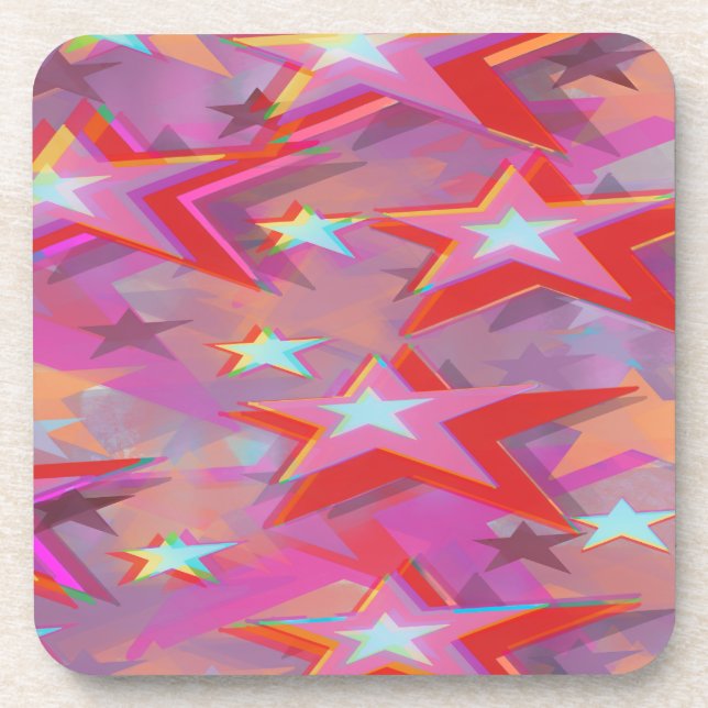 Superstar Three Dimensional Design Beverage Coaster (Front)