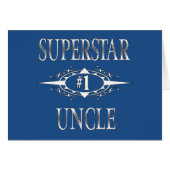 Superstar Uncle Gift Ideas Cards (Front Horizontal)