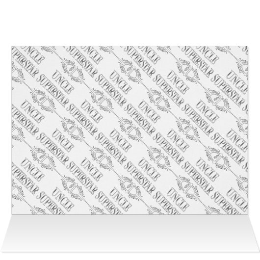 Superstar Uncle Gift Ideas Cards (Inside Horizontal (Top))