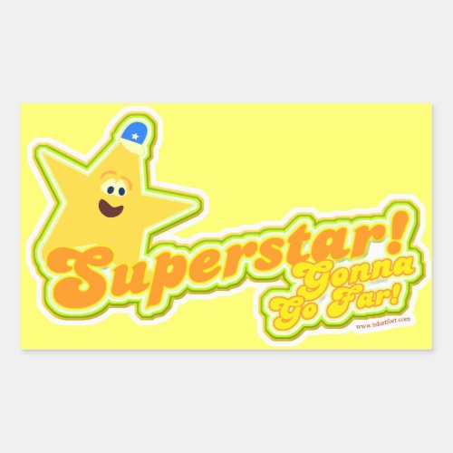 Superstar Will Go So Far Rectangular Sticker