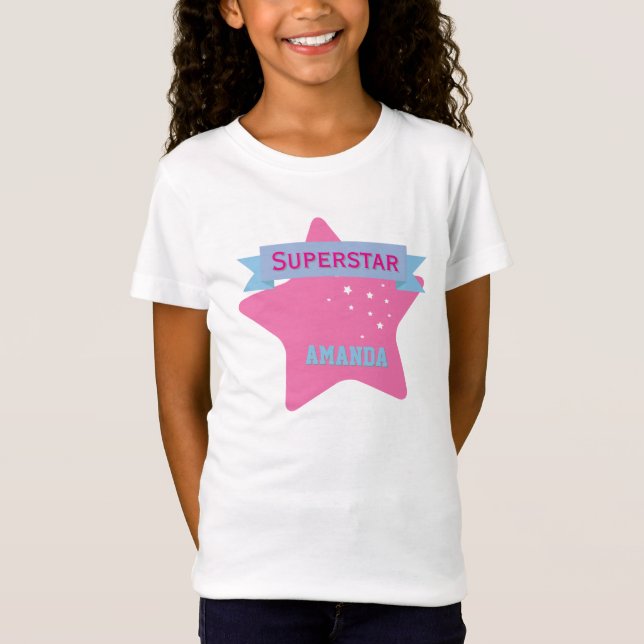 Superstar with Custom Name T-Shirt (Front)