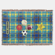 Superstar Yellow Blue Plaid