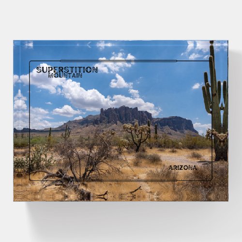 Superstition Mountain Arizona Paperweight