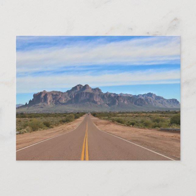 Superstition Mountain, AZ Postcard (Front)