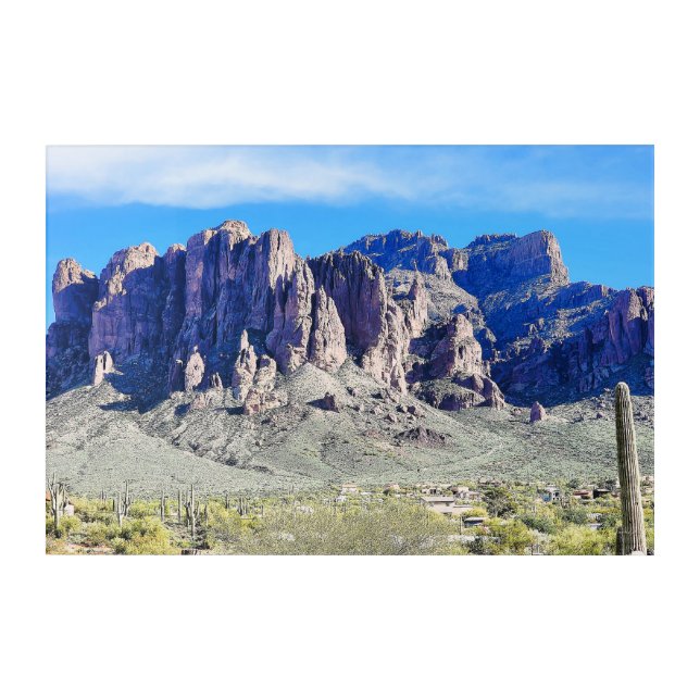 Superstition Mountains Arizona Acrylic Print (Front)