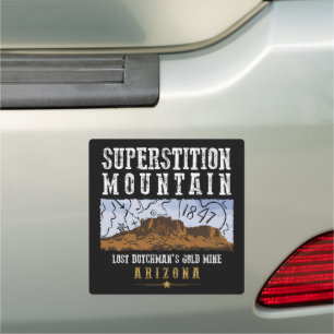 SUPERSTITION MOUNTAINS ARIZONA CAR MAGNET