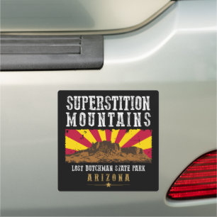SUPERSTITION MOUNTAINS ARIZONA CAR MAGNET
