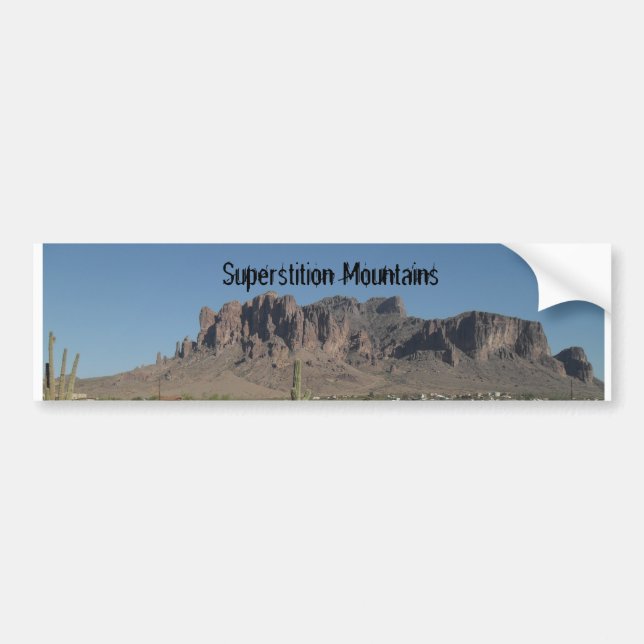 Superstition Mountains Bumper Sticker (Front)