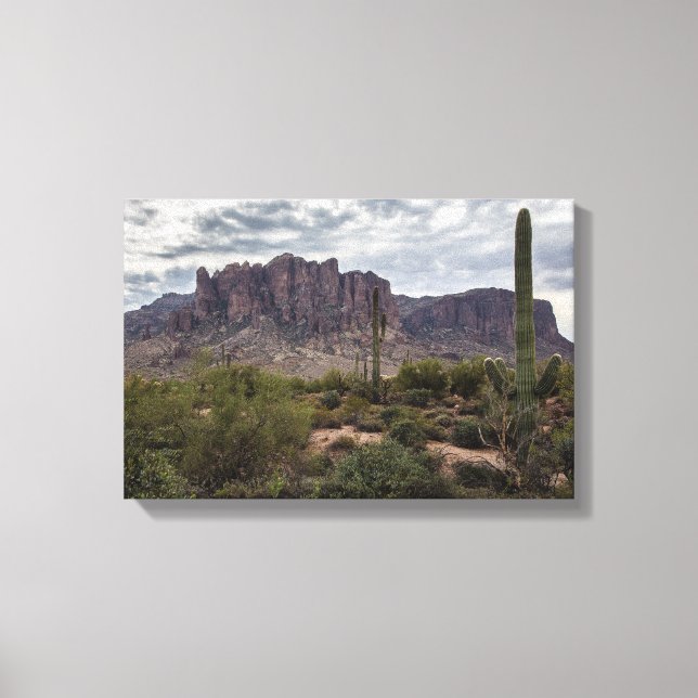 Superstition Mountains wrapped canvas Print (Front)