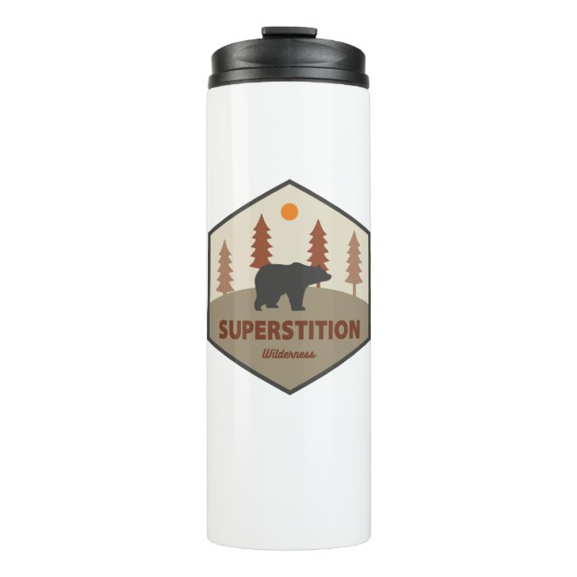 Superstition Wilderness Arizona Bear Thermal Tumbler (Front)