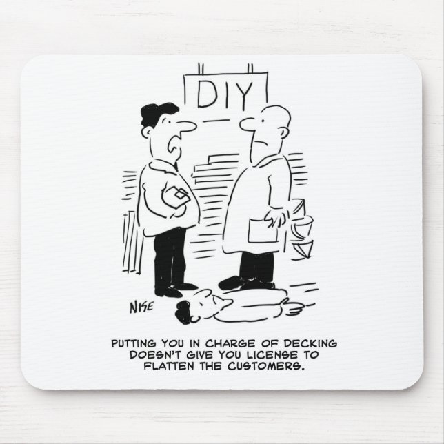 Superstore Retail Shop Worker and Shop Manager Mouse Pad (Front)