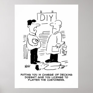 Superstore Retail Shop Worker and Shop Manager Poster