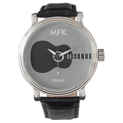 superstylish custom acoustic guitar watch