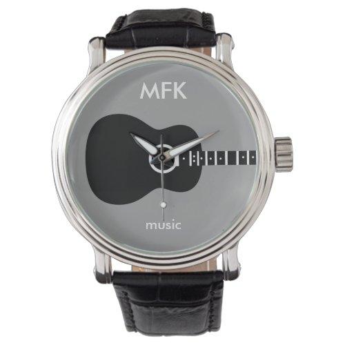 superstylish custom acoustic guitar wrist watch