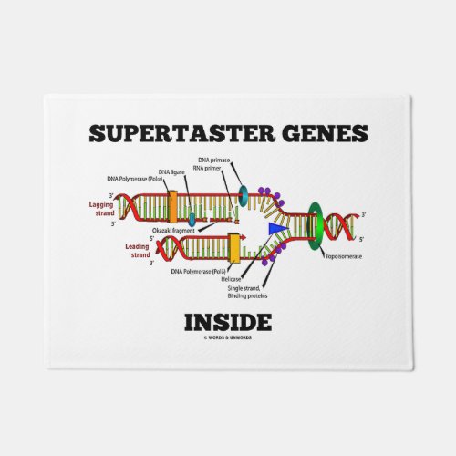 Supertaster Genes Inside DNA Replication Humor Doormat