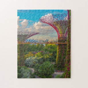 Supertree Grove In Gardens By The Bay In Singapore Jigsaw Puzzle
