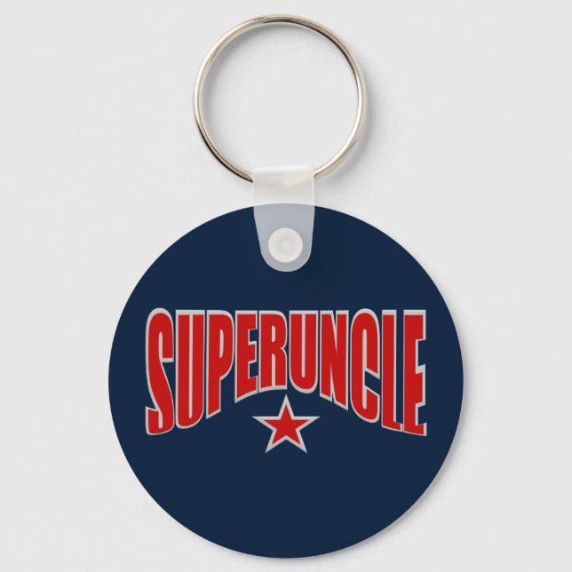 SUPERUNCLE key chain - customizable (Front)
