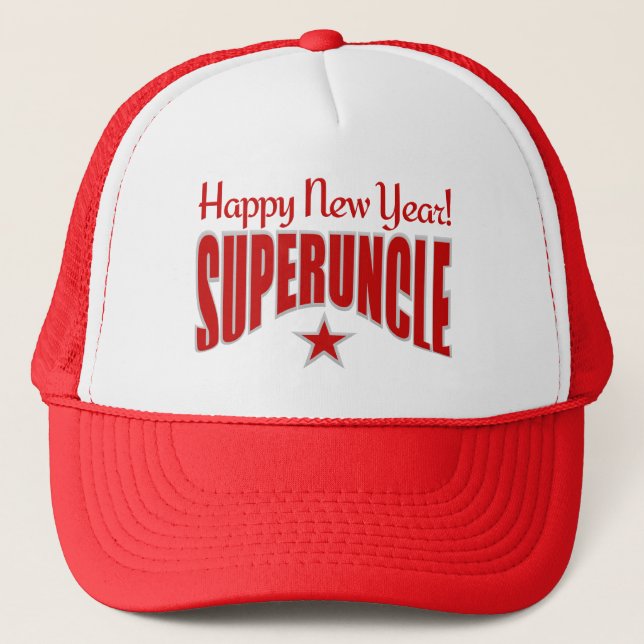 SUPERUNCLE New Year hat - choose color (Front)