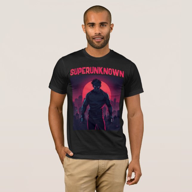 Superunknown Manga Superhero T-Shirt (Front Full)