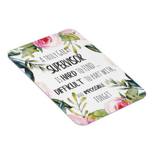 Supervisor Appreciation Thank you Quote Boss Magnet