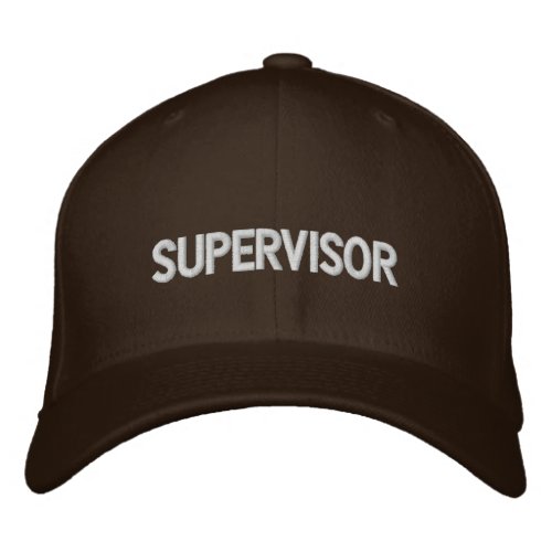 Supervisor Embroidered Baseball Hat