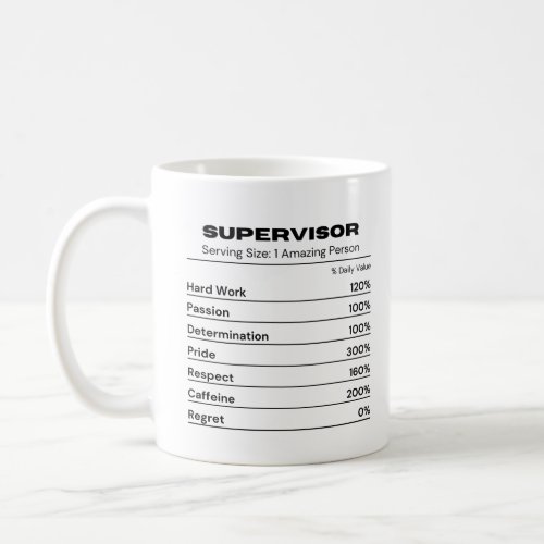 Supervisor Hardworking Cool Advisor Coffee Mug