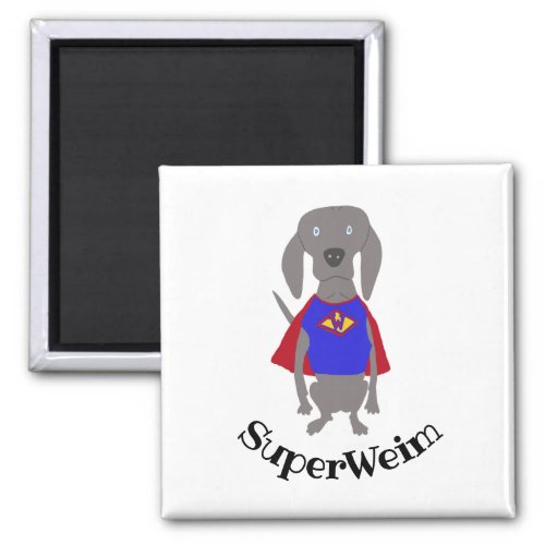 SuperWeim Grey Ghost Weimaraner Dog Magnet