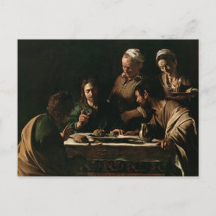 Supper at Emmaus, 1606 Postcard
